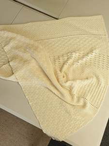 Naness Handmade Originals: Baby Blanket 90cm X 115cm - 100% Merino wool