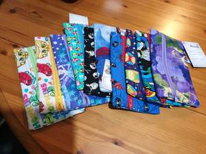 Naness Handmade Originals: Cool fabric Pencil Case - 8" X 4"