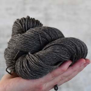 Undyed Yarn: Undyed Yarn - NSW Angel Graphite DK -Alpaca, Silk, Cashmere - 100gm