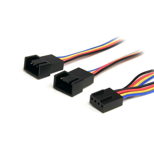 NanoByte Solutions (NZ) StarTech.com 12in 4 Pin Fan Power Splitter Cable - F/M
