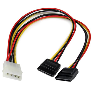 NanoByte Solutions (NZ) StarTech.com 12in LP4 to 2x SATA Power Y Cable Adapter