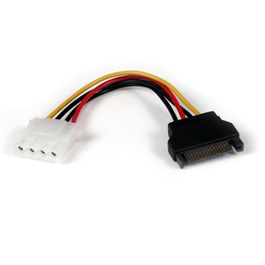 NanoByte Solutions (NZ) StarTech.com 6in SATA to LP4 Power Cable Adapter - F/M