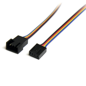 NanoByte Solutions (NZ) StarTech.com 12in 4 Pin Fan Power Extension Cable - M/F