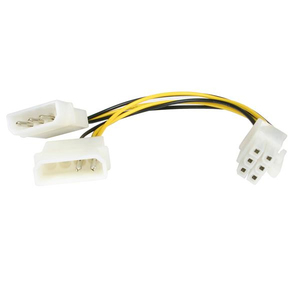 NanoByte Solutions (NZ) StarTech.com 6in LP4 to 6 Pin PCI Express Video Card Pow&hellip;