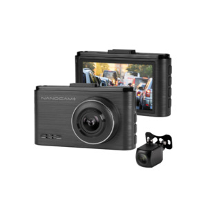Dash Cameras: Full HD Front & Rear Dash Camera with 3.0" IPS Screen, Wi-Fi and Reversing Camera