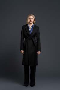 CAZENZA OVERCOAT BLACK