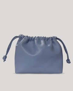 Makeup Bags Cases: AZURE DRAWSTRING VANITY POUCH