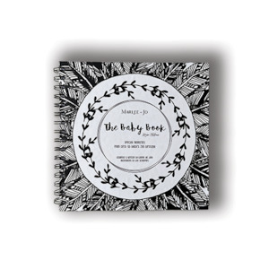 Keepsake Books: Marlee + Jo - The Baby Book Monochrome - Mini Edition