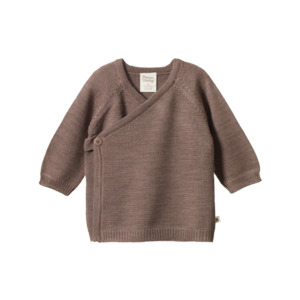 Nature Baby - Merino Knit Kimono Jacket - Cub Marl