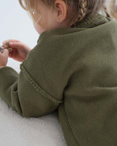 Jumpers Cardigans: Slowly Label - Miller Jumper - Green