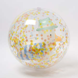 Stocking Stuffers: Sunnylife - 3D Inflatable Beach Ball - Sammy the Seagull Blue Stripe