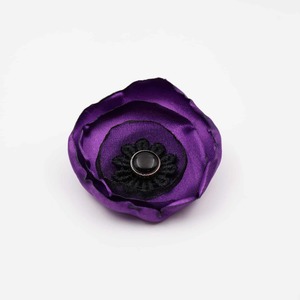 Purple Promise Poppy Brooch
