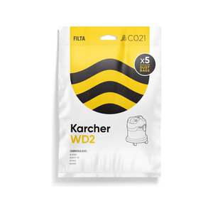 Filta: FILTA Karcher WD2 SMS Multi Layered Vacuum Bags 5 Pack - 20017 (C021)