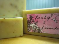 Products: Handmade lavender and rosehip soap pack