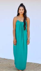 Dress: TULSI BEADED MAXI DRESS - JADE