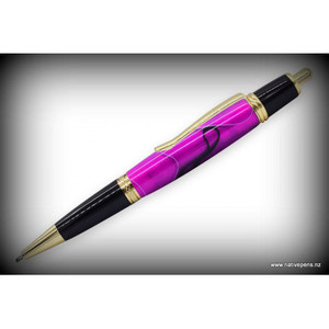 Sierra Pen Kits: Sierra Click Kit - Gold and Black Chrome