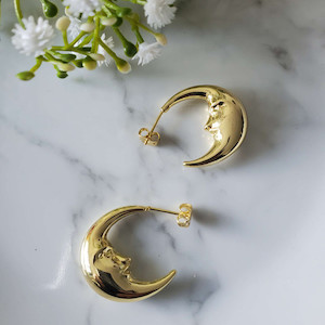 Products: 3D Moon Earrings - Nativo Nativo International