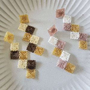 Products: Sterling silver Miyuki beads Earrings - Nativo Nativo International