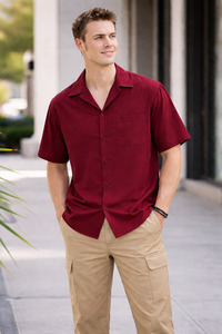 Products: 20260/2530 Mens Micro Shirt - Short Sleeve - Natsons