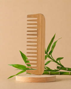 Accessories: Bamboo Wide-Tooth Comb