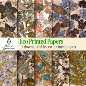 10 eco dyed botanical prints - Natural Expressions