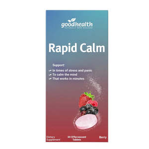 On Sale: Good Health Rapid Calm Effervescent 30's Berry