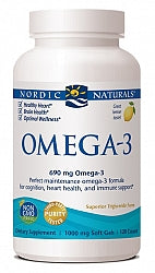 Omega Foods: Nordic Omega-3 120 Softgels