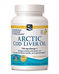 Omega Foods: Nordic Naturals Arctic Cod Liver Oil 90 softgels