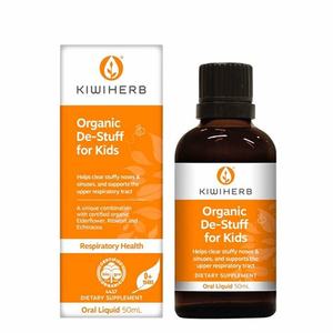 Kiwiherb Organic De-Stuff for Kids 50ml