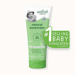 Childrens Health Well Being: Wotnot Natural Sunscreen for Baby SPF30+ 100g