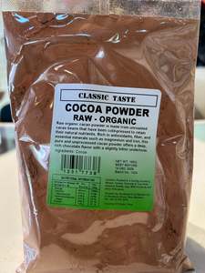 Food Bars: Classic Taste Raw Cacao Powder