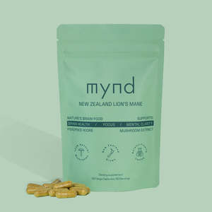 Energy: Mynd NZ Lions Mane Mushrooms 120's