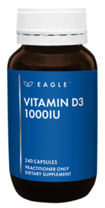 Coughs Cold Immunity: Eagle Vitamin D3 1000IU 240's