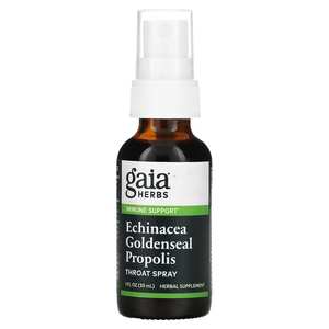 Coughs Cold Immunity: Gaia Echinacea Goldenseal Propolis Throat Spray 30ml