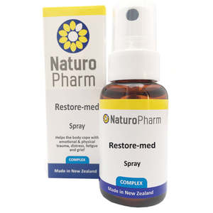 Homeopathy: Naturopharm RestoreMed Relief Spray 25ml
