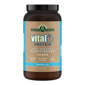 Protein Powders: Vital Vegan Plant Protein Vanilla 500g