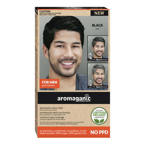Hair Dyes: Aromaganic Mens Black (Natural)
