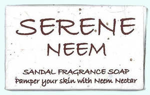Soaps: Serene Neem Sandalwood Soap 145gm