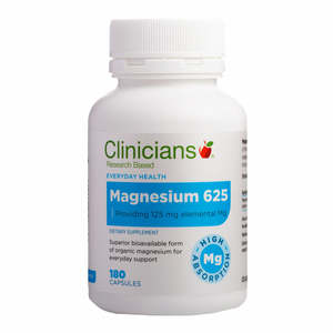 *Clinicians Magnesium 625 180 Capsules