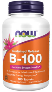 NOW Vitamin B-100 Sustained Release 100tabs