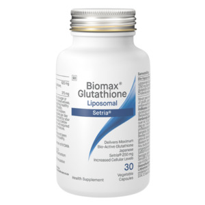 Skin Care Supplements: BioMax Glutathione 625mg 30 Vegecaps