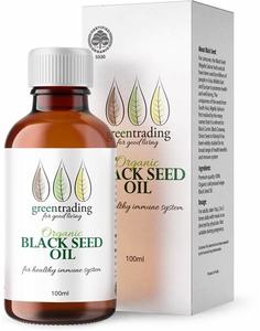Coughs Cold Immunity: Green Trading Organic Black Seed Oil 100ml