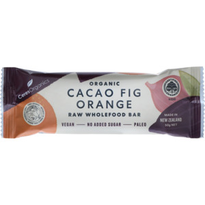 Ceres Organic Raw Wholefood Bar Cacao Fig Orange 50g