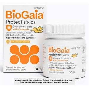Childrens Health Well Being: BioGaia Protectis Kids Probiotic Chewables 30's