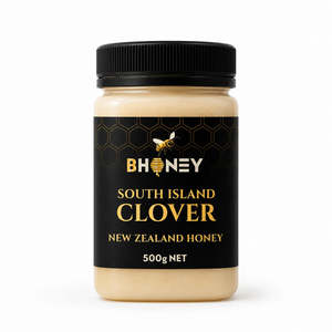 BHONEY (South Island) Clover NZ Honey 500g