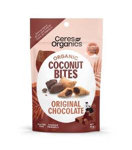 Food Bars: Ceres Organic Coconut Bites Chocolate 60g