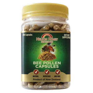 Nelson Honey Bee Pollen 250 Capsules