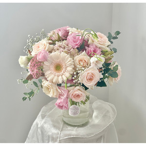 Blush Romance in Glass