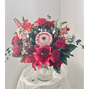 Berry Bloom in Glass