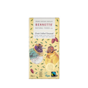 Dark Salted Caramel Organic Chocolate Block 80g